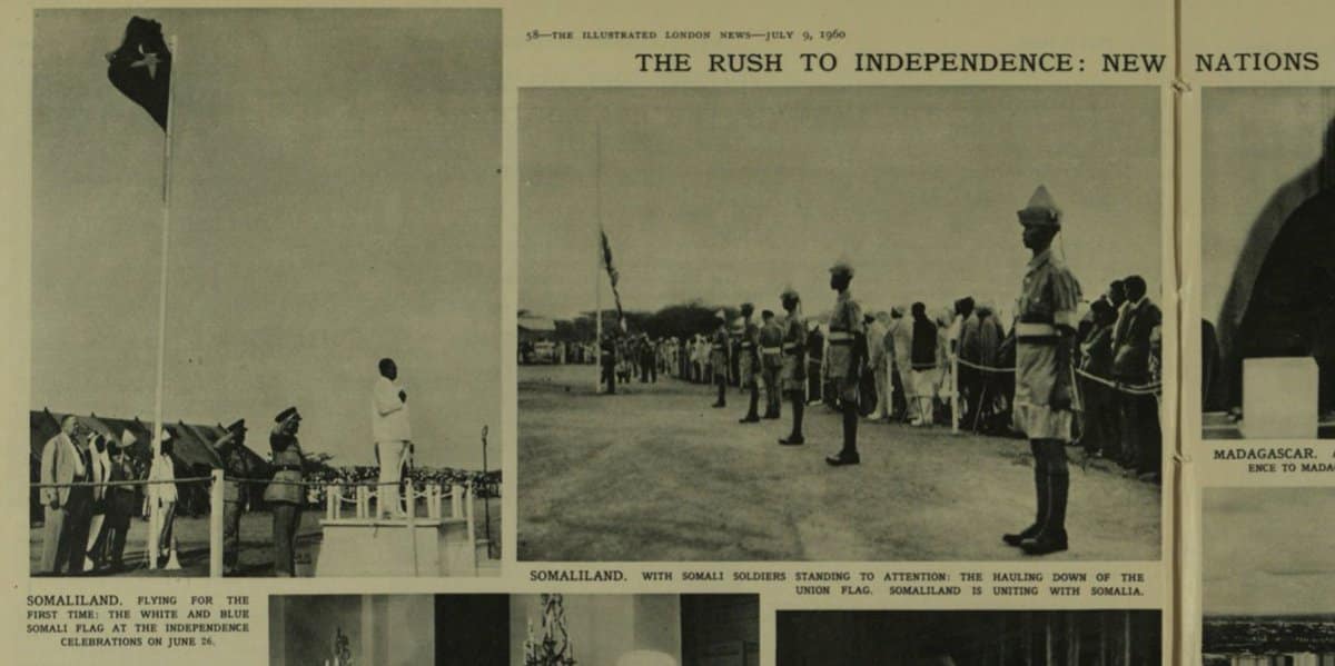 Célébrations de l'indépendance du Somaliland britannique, le 26 juin 1960.